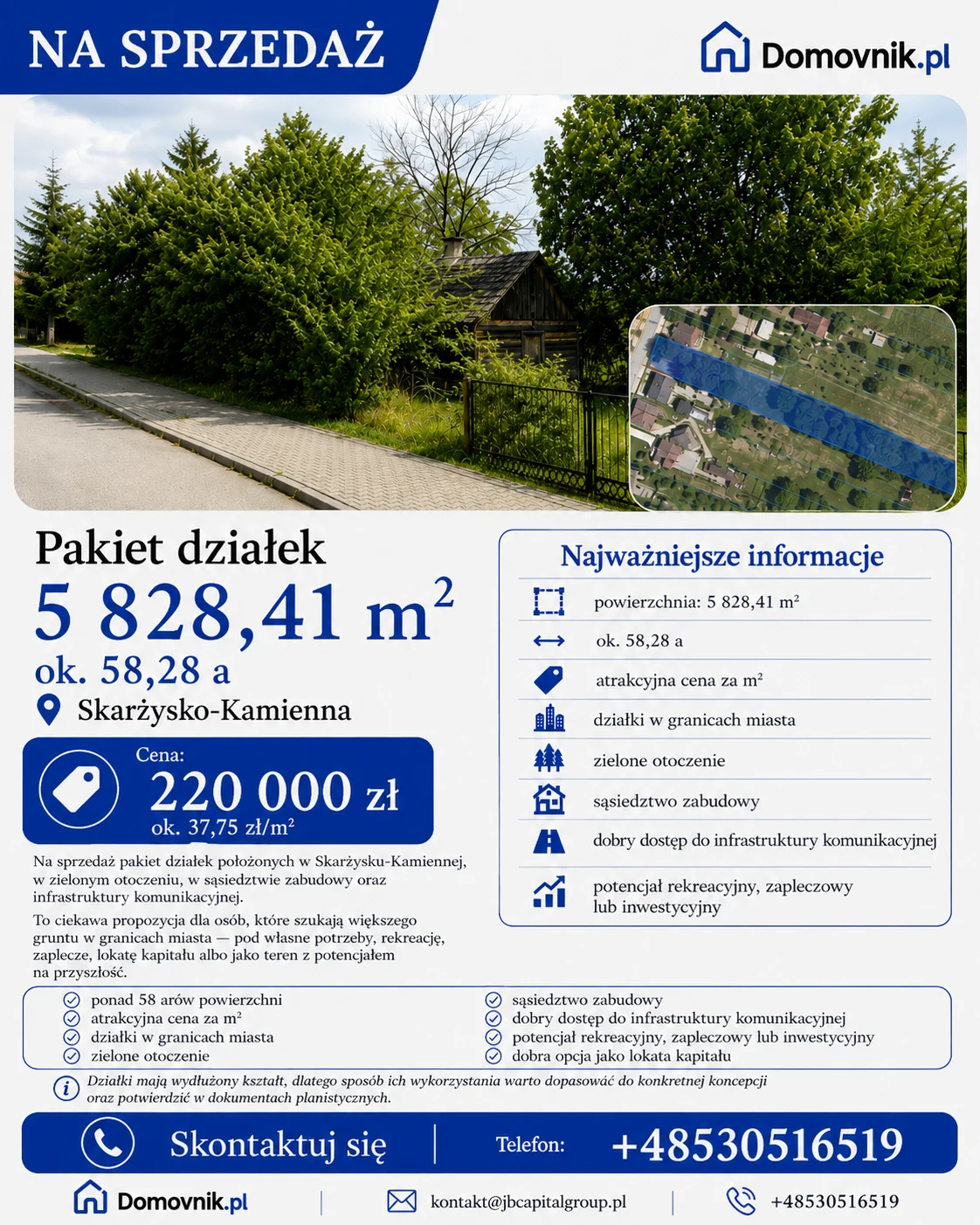 Pakiet działek 5 828 m² w Skarżysku-Kamiennej – Skarżysko-Kamienna – zdjęcie 6